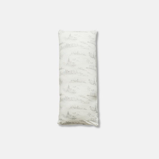 Huggable Pillow in Grey Cityscape Toile