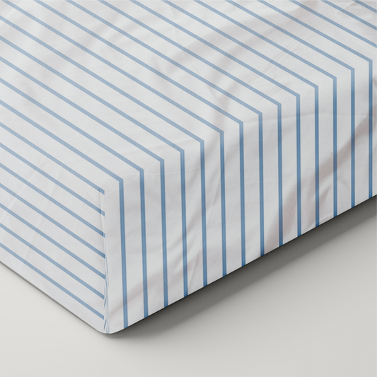 Crib Sheet in Seaside Stripes