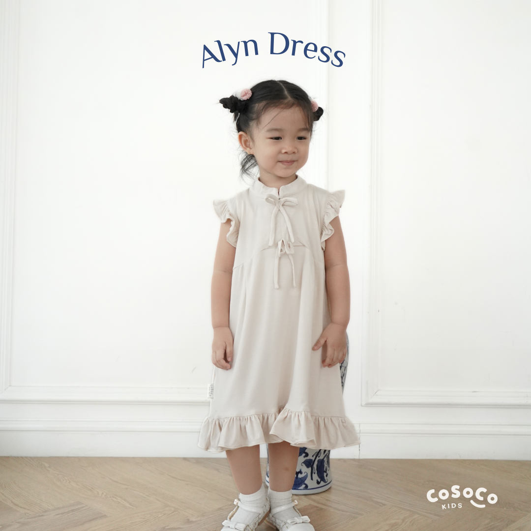 Alyn Dress in Moonlight Beige