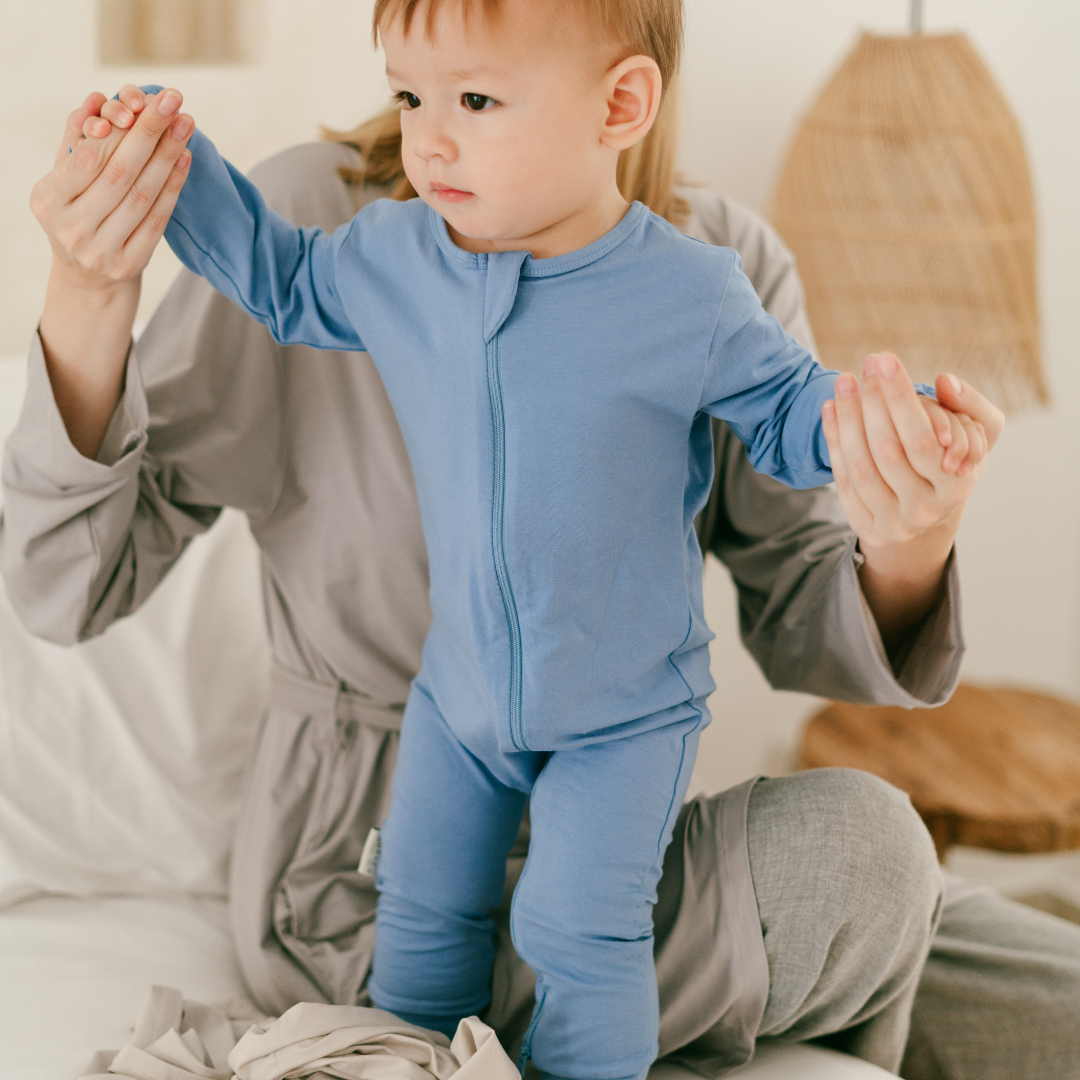 Sleepsuit in Azure Blue