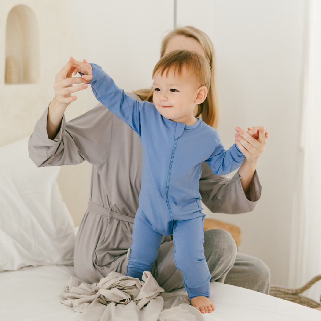 Sleepsuit in Azure Blue