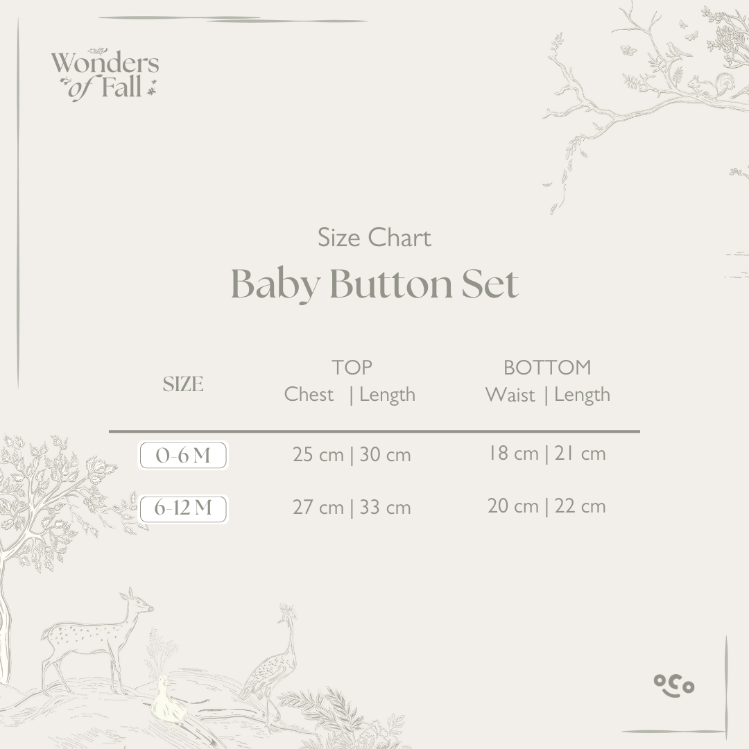 Baby Button Set in Moonlight Beige