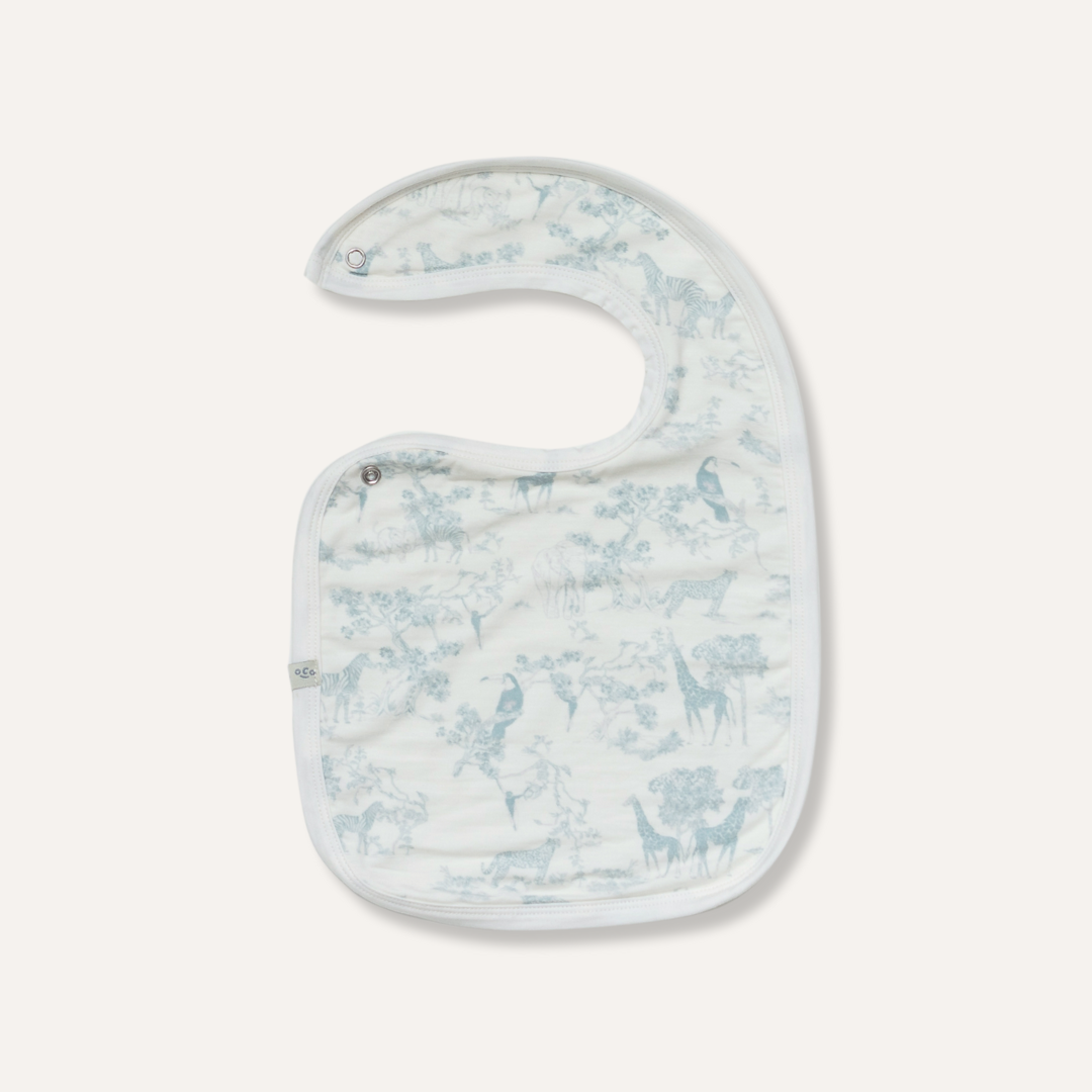 Baby Bib in Safari Blue