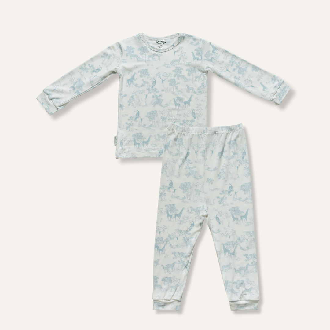 Pajama Set in Safari Blue