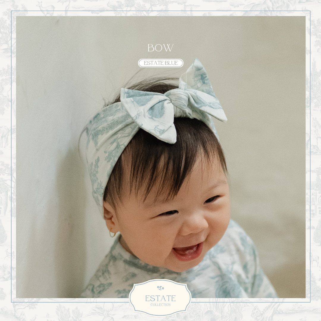 Baby Bow in Estate Blue