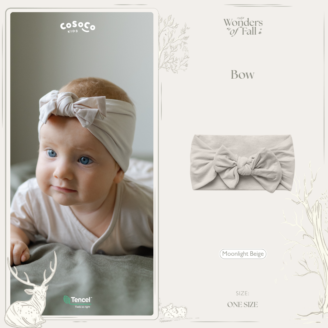 Baby Bow in Moonlight Beige