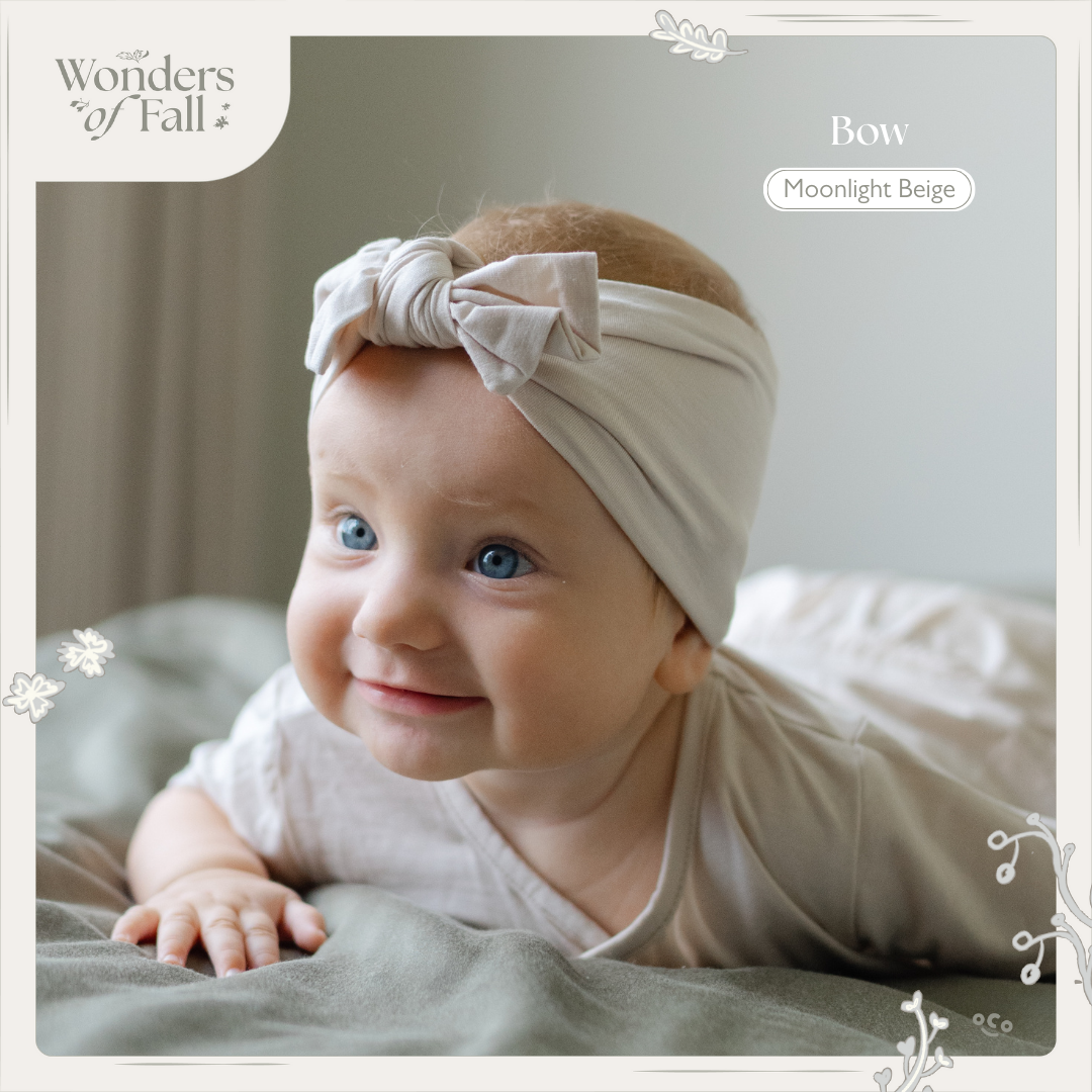 Baby Bow in Moonlight Beige