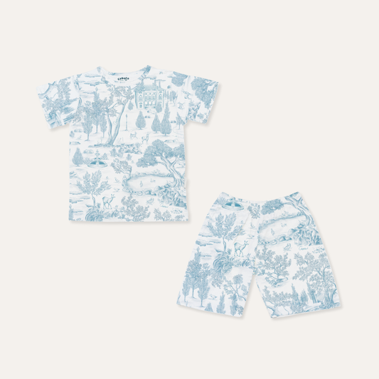 Short Sleeve Set in Estate Blue