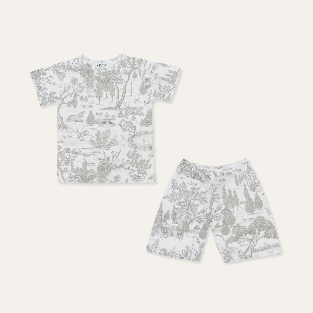 Short Sleeve Set in Estate Grey