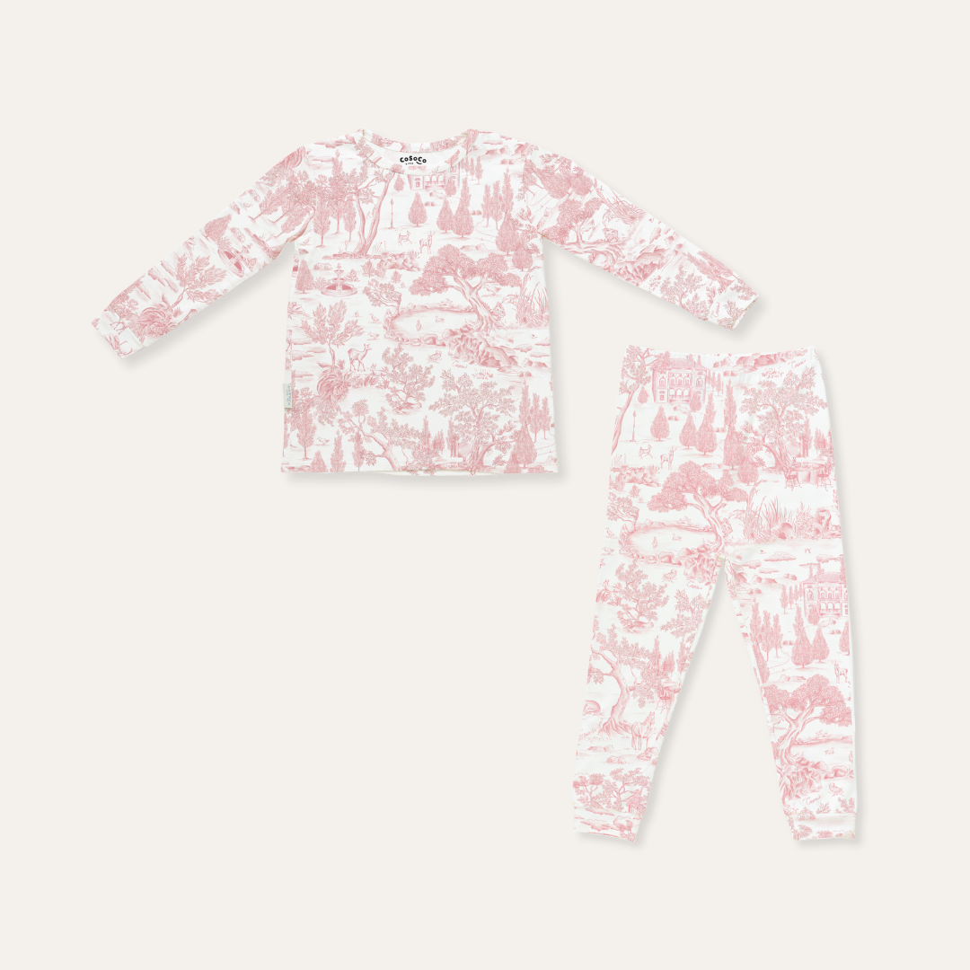 Pajama Set in Estate Pink