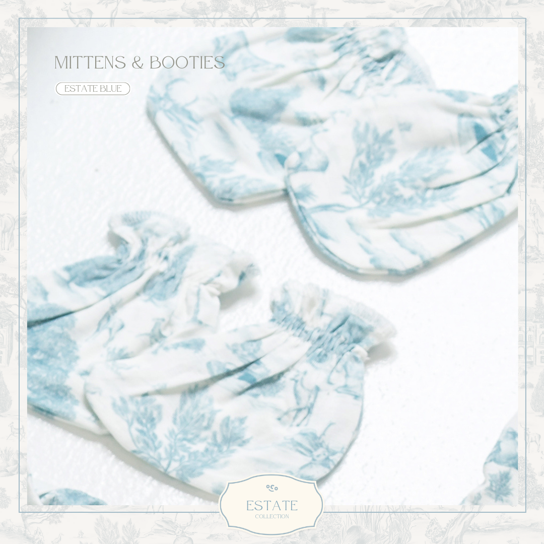 Mittens & Booties in Estate Blue