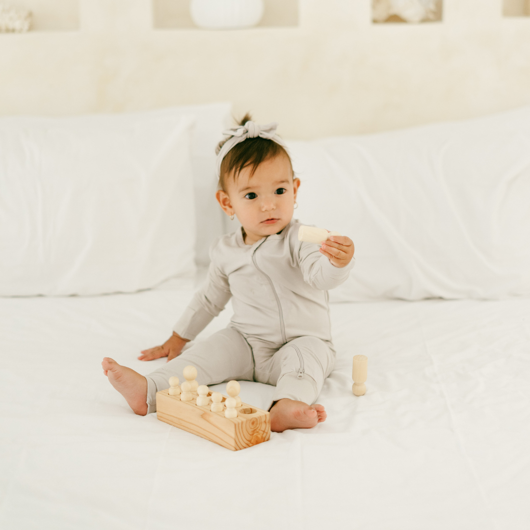 Sleepsuit in Oat Beige