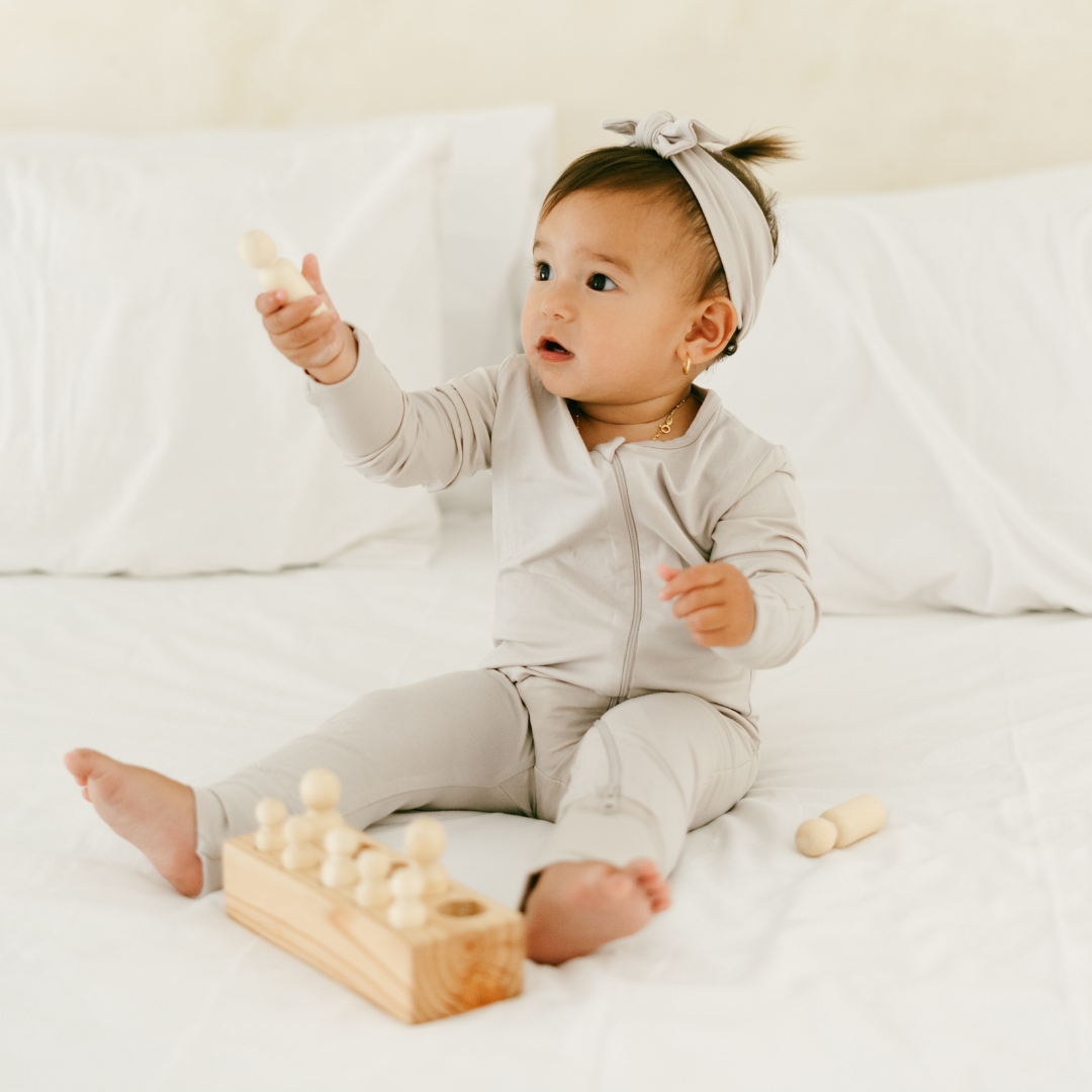 Sleepsuit in Oat Beige