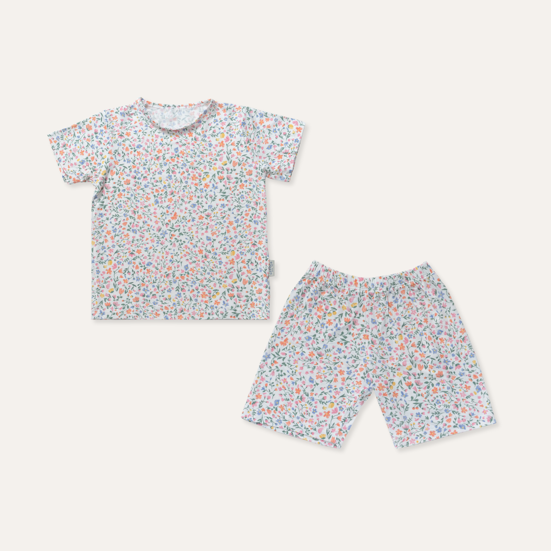 Short Sleeve Set in Petit Fleur