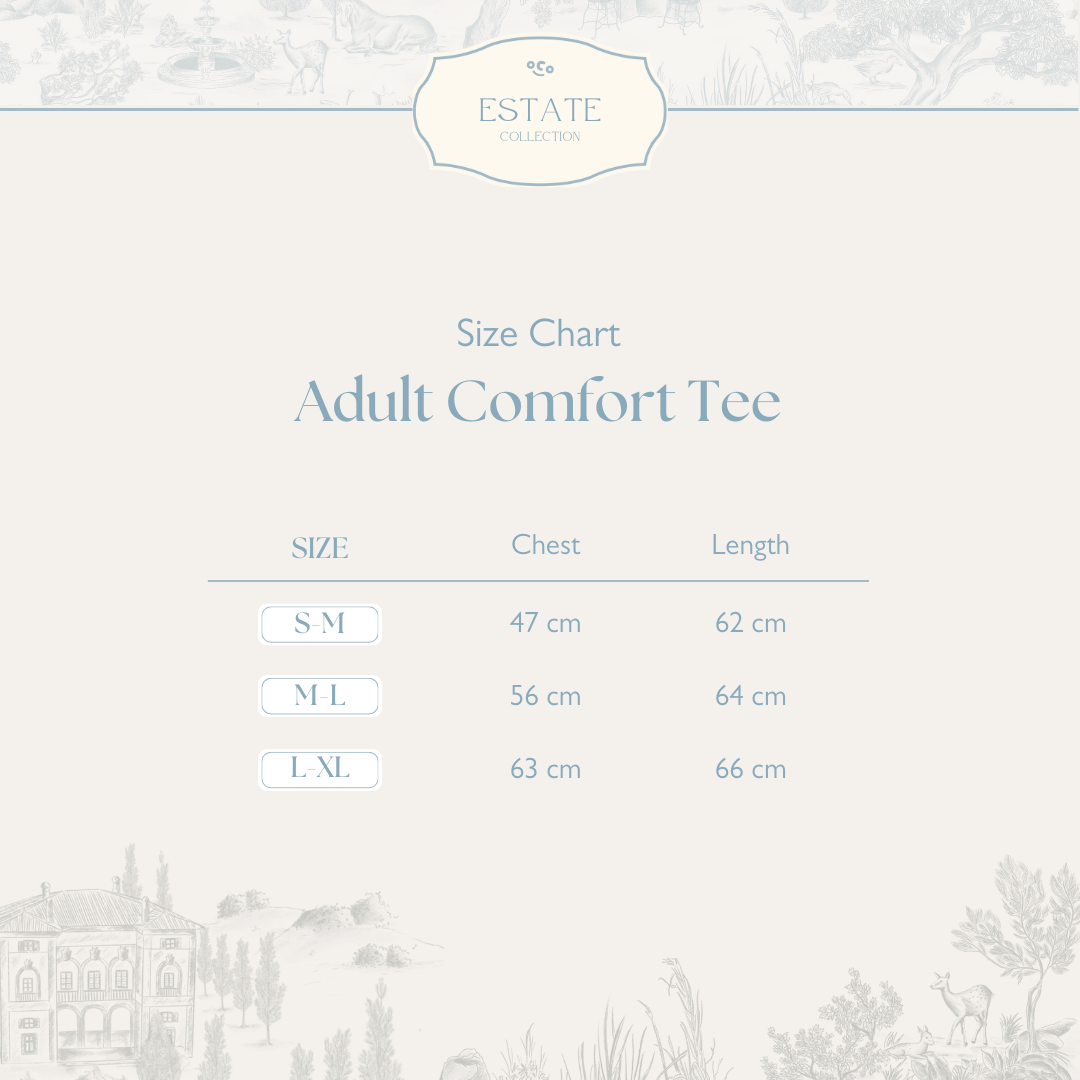 Adult Comfort Tee in Estate Blue