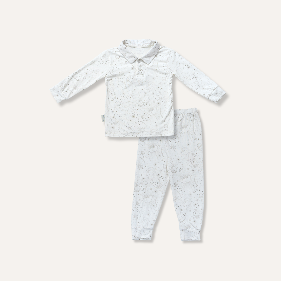 Polo Pajamas in Space Bunny