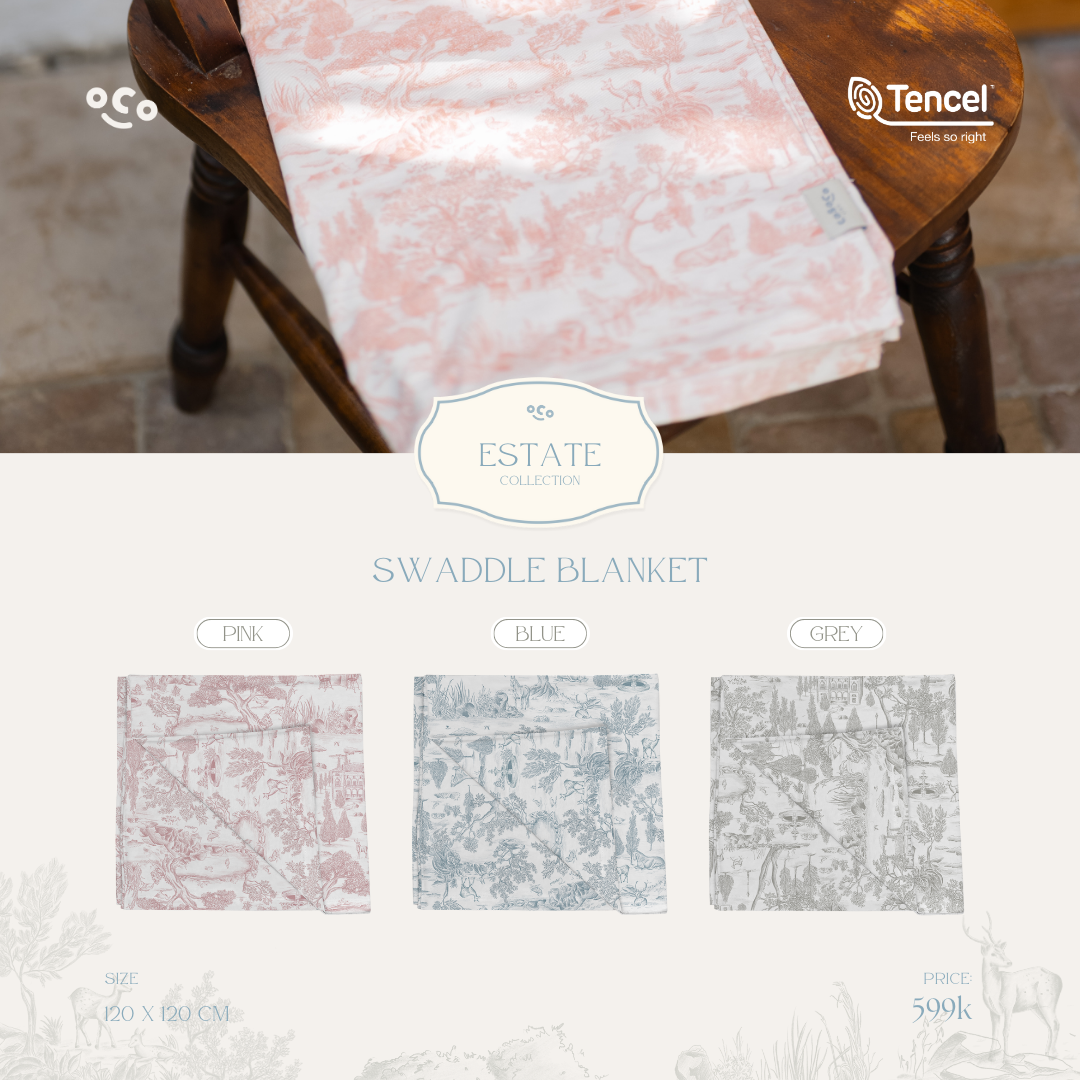 Swaddle Blanket in Estate Pink