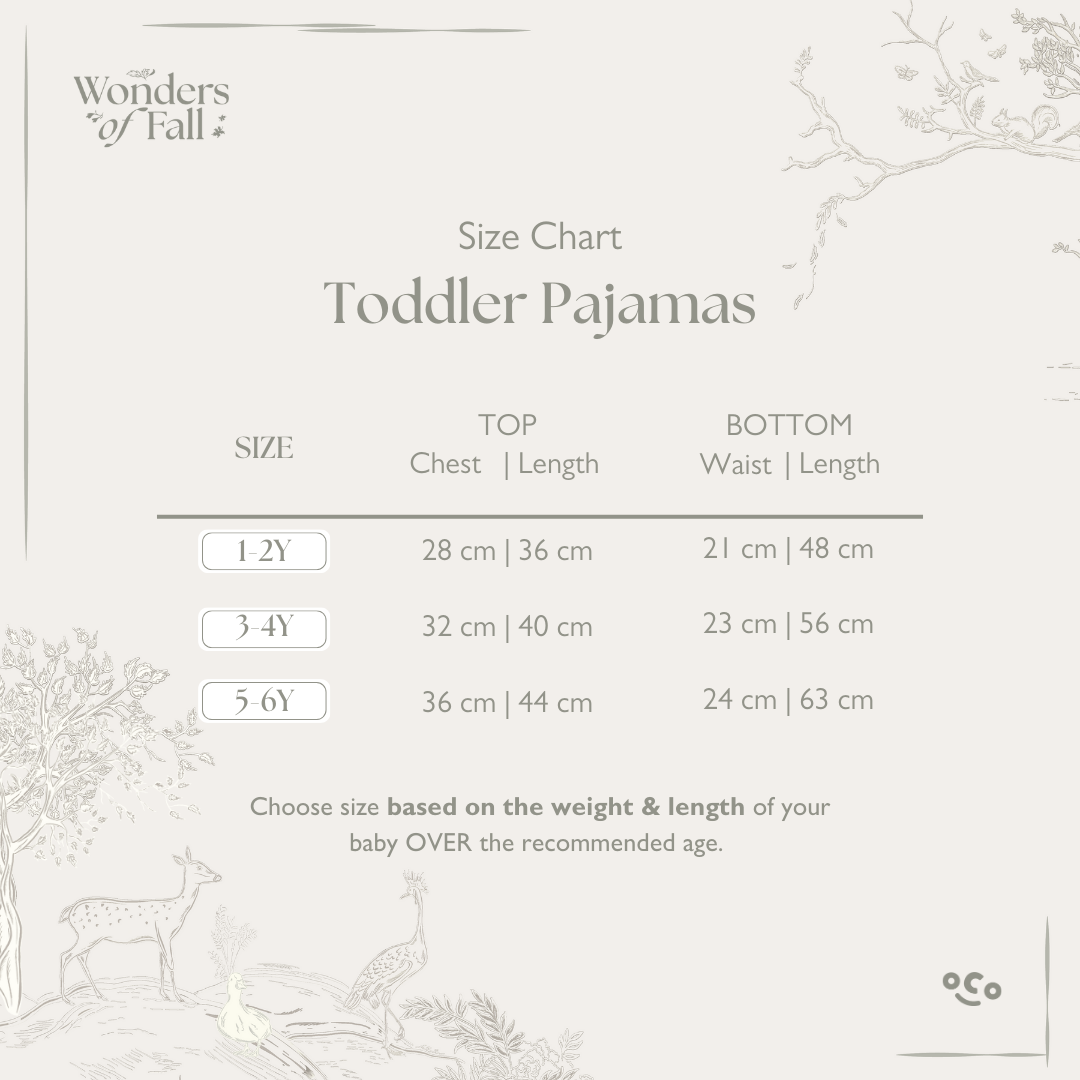 Toddler Pajamas - Wonders of Fall