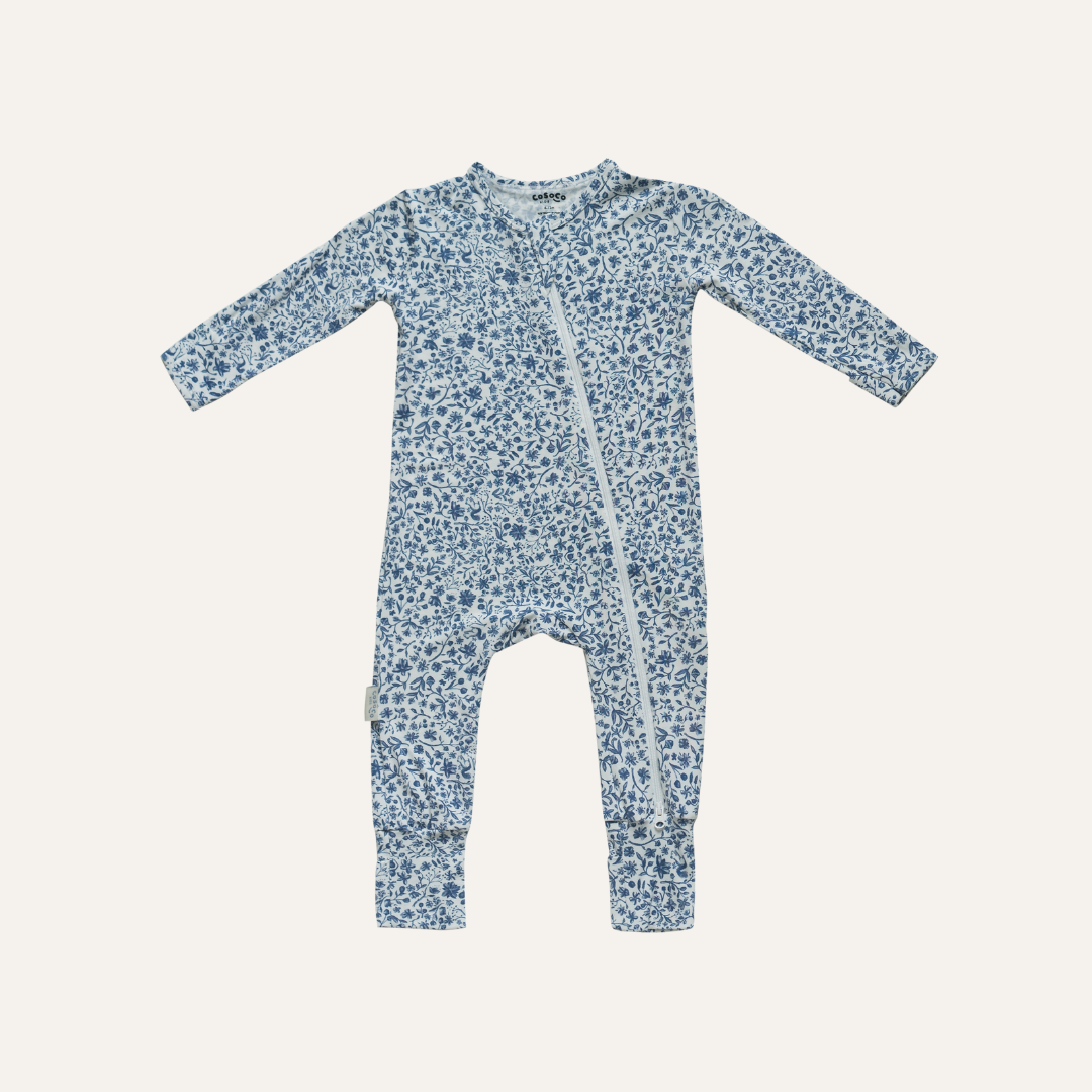 Sleepsuit in Botanic Blue